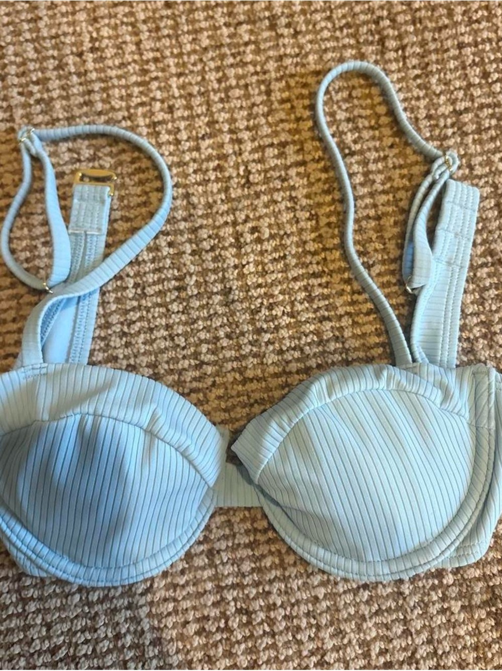 Shade & Shore Pale Blue Bikini Top
